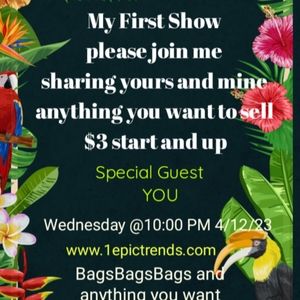 My Show Tonight Join me 4/12/23